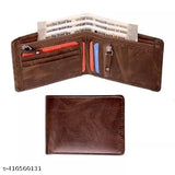 Trendy PU Leather Zubex Wallet, two zip pockets, five card slots, two compartments. High-quality, affordable, classic design