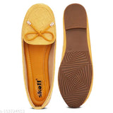Textured synthetic leather Skoll casual bellies - stylish slip-on shoes for women in various sizes, origin India