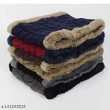 Woolen acrylic neck warmer or scarf, unisex
