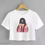 Silk-blend printed crop top, premium style for women, India-made fashion