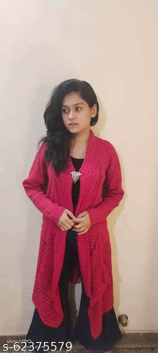 Woolen women's shrugs & sweaters - stylish, comfortable, Indian-made winter wear (S, M, L, XL, XXL)