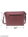 Maroon sling bag, cross-body design