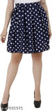 Navy pleated midi skirt