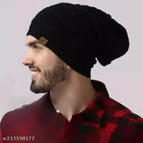 Woolen long beanie cap (India), unisex design for winter, perfect for men & women