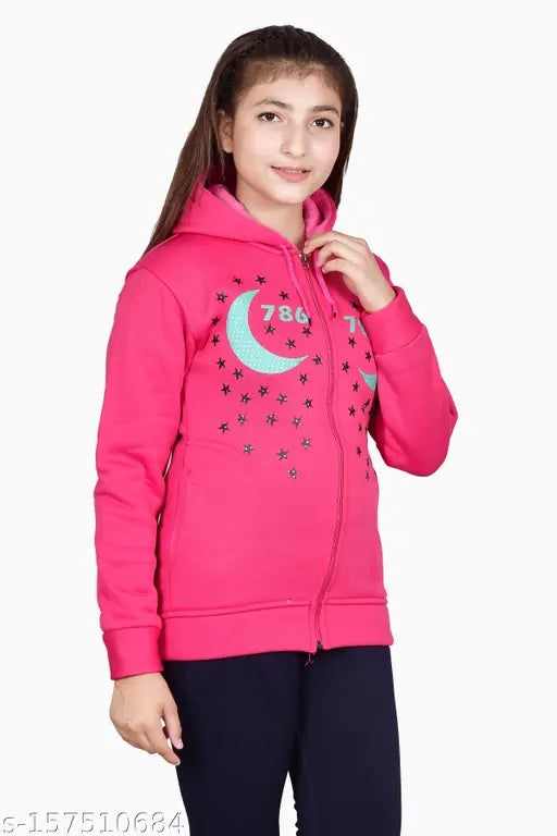 Yellow wool BLUSHH COLLECTION kids hoodie pack (2), printed net pattern, cozy for coming season, size 11-14 years