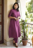 Printed cotton kurta set with matching pants, three-quarter sleeves, Indian ethnic wear for women, single size available