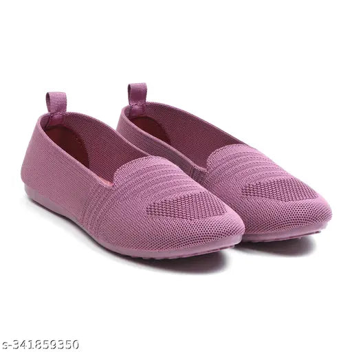 Pink mesh net mule sandals, SUPEX Fancy Bellies Ballerinas/LOFFERS for women and girls (IND-4, IND-7, IND-8, IND-9), Indian origin