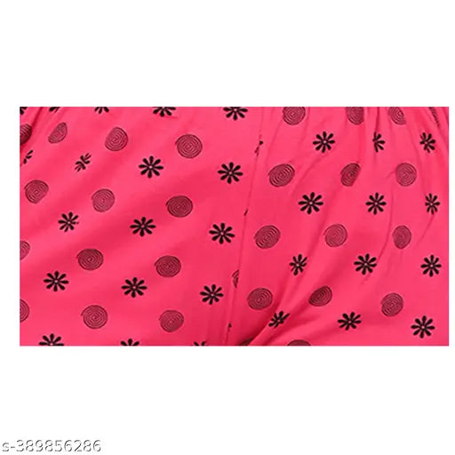 Pink cotton pajamas with polka dot print, two pieces