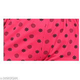 Pink cotton pajamas with polka dot print, two pieces