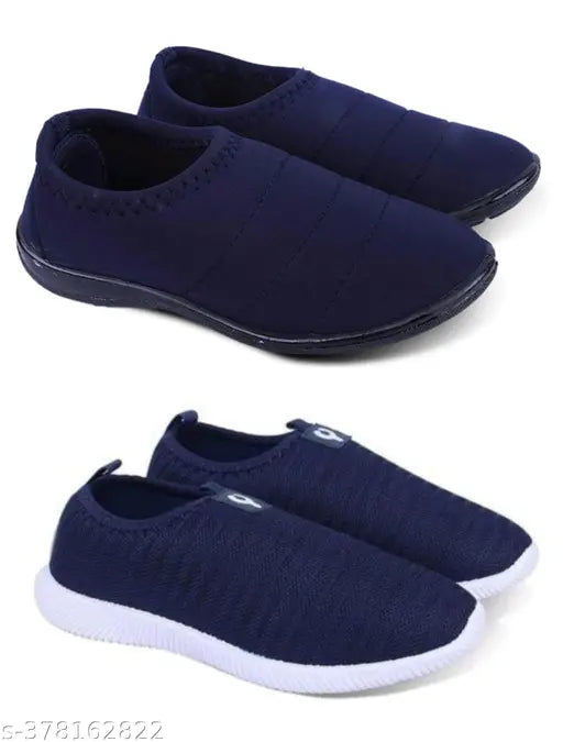 Canvas slip-on casual shoes for women, solid design, size options: IND-6, IND-8 (made in India)