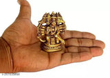 Brass, five-faced Hanuman idol from Anantkal store's Asta Dhatu collection, 2.5 inches tall, Indian origin