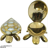 Golden brass SkyWalker Metal Turtle with secret wish compartment, perfect for home decor or festive gifting, 8.5x5cm size
