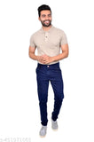 Dark blue mens button-up shirt