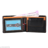 Solid PU leather men's wallet for travel, party, or formal events. Multiple compartments for organization. Classic design, gift boxed." (95 characters)