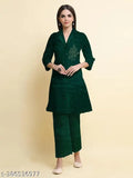 Trendy velvet coord set for women, long-sleeved top & pant in velvet, available in M, L, XL, XXL, Indian origin