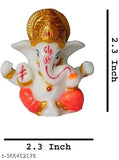 Crystal Ganesha Statue for Car Dashboard, Home Temple Decoration - Indian handicraft art piece