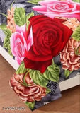 Soft cotton 3D printed microfiber floral flat sheet set (2 pack), India origin