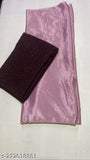 Chiffon-Chinnon Fency Saree in solid sequence net, free size, Indian origin