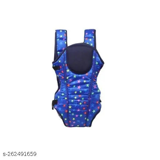 Lil Sprouts printed baby carrier bag, adjustable 3-in-1 ergonomic sling in polyester net, for infant child and mother travel (0 to 2 years). Padded shoulder straps & lumbar support for comfortable fit. Machine washable. Made in India