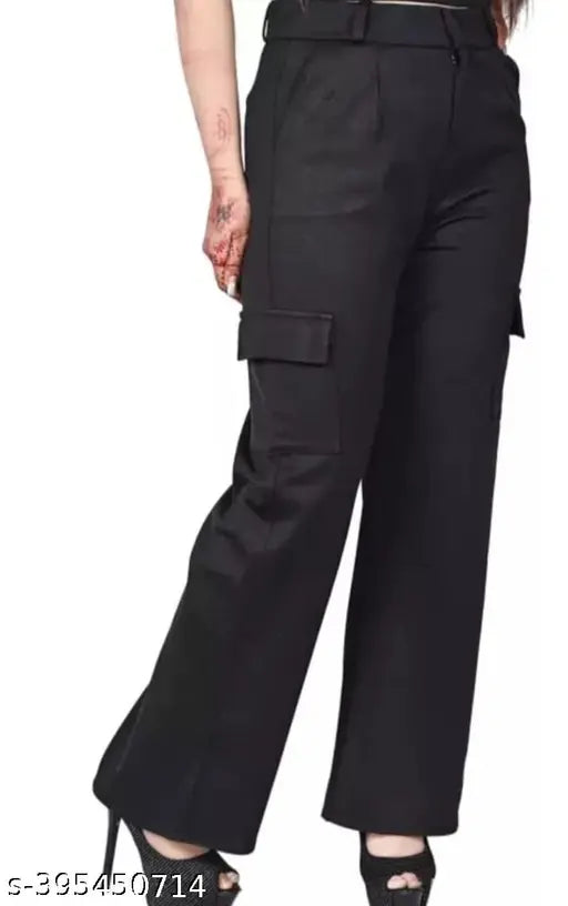 Cotton blend self-design fancy pants for women, India - size 26, waist 28in, length 36in