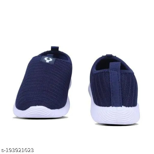 Striped canvas slip-on sneakers for women - classic, fashionable, comfortable shoes in sizes IND-6 to IND-9 made in India