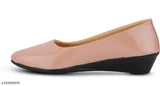Patent leather stylish hell bellies, solid net design in various sizes (IND-3 - IND-8), PVC sole