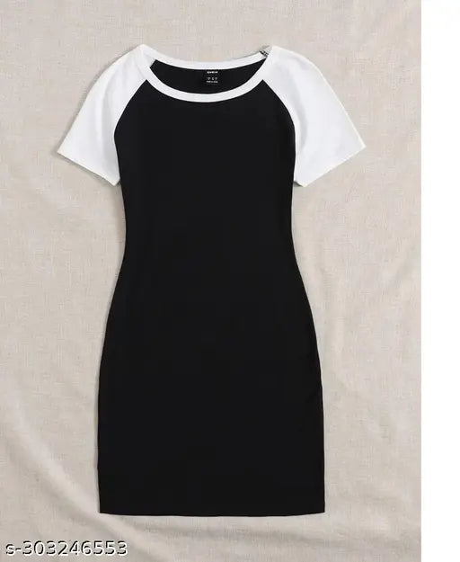 Girls' party wear knee-length stretchable cotton blend midi dress with short sleeves, self-design net pattern