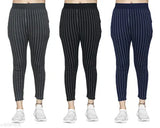 Cotton blend printed net women's slim fit jeggings pack of 3 (Size 26-36), offering comfort and versatility for everyday wear