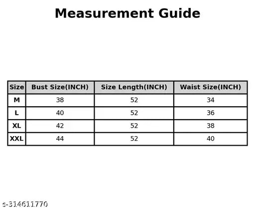 Aagam Superior Formal Men's Kurti Size Chart, Color: Blue, Material: Cotton, Sleeve Length: Full, Available sizes: Small - XXL, 12 visible sizes with quantities ranging from 40-50