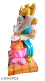 Marble Ganesh idol Stechu, high-quality decorative murti for Pooja Mandir or table décor (4x3x7 inches)