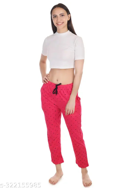 Red velvet pyjama set, women's casual wear