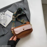 Black leather crossbody bag with a small wallet pocket