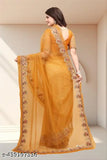 Indian diamond-work embroidery saree on mannequin, luxury net fabric with intricate embellishments