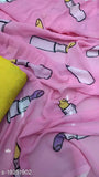 Stylish pink Georgette sari