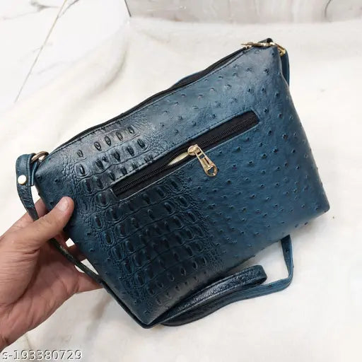 Exotic crocodile pattern shoulder bag for women and girls