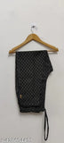 Cotton pants for women Combo pack: 3 solid-colored pants - Black, white, brown, pocketed