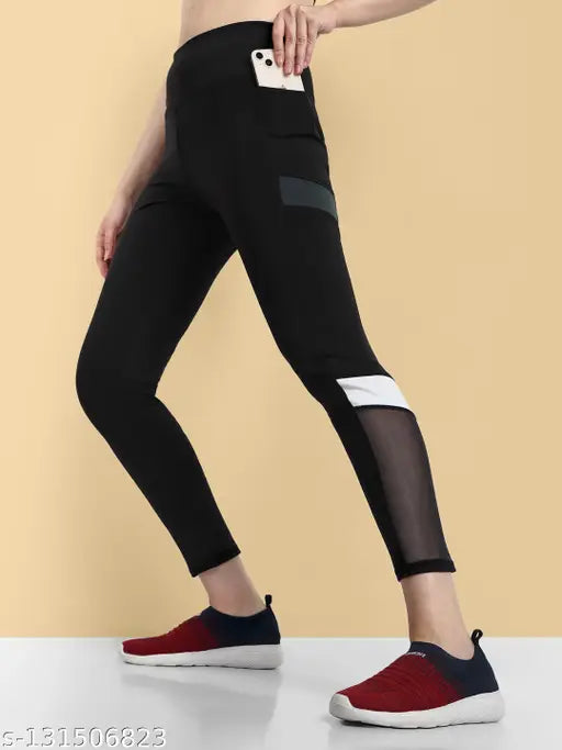 Comfortable modal jegging for women, printed net design, best for gym & casual wear, classic look. Size: 24-44 (35in length, varying waist & hip sizes). Indian origin