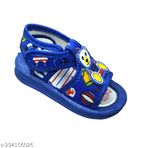 Canvas and PVC Avengers kids sandals for boys, featuring cartoon characters and Velcro fastening. Ideal sizes: 6-9 months, 9-12 months, etc., up to 2-3 years. Made in India