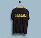 Comfy cotton net men's t-shirt in various sizes, featuring the GABRU golden print