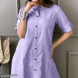 Striped cotton kurta set with palazzo bottoms for women, three-quarter sleeves, single size available