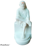 Marble Shirdi Saibaba Idol Murti, 8cm x 16cm x 6cm for home and office decor