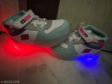 Colorblocked synthetic LED light shoes for kids, fun and safe playtime footwear from India