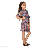 Indian print girls shirt dress