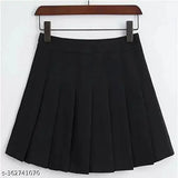 Solid cotton mini skirt, versatile fashion for women, Indian handcrafted clothing