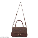 Purple crocodile leather women's shoulder bag, large