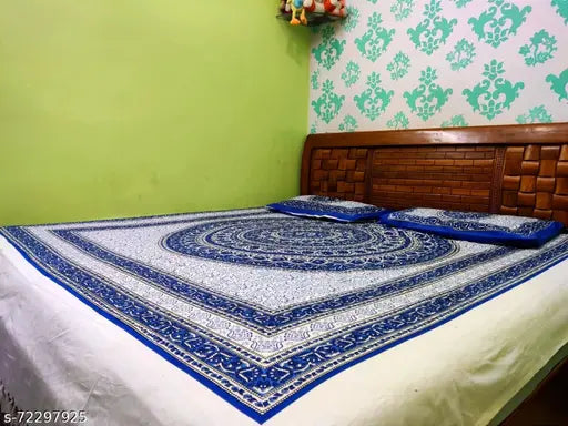 Pure Cotton King Size Comfirtable Double Bedsheet for King Size Bed (Pack of 1)(Prescribed by Doctors)