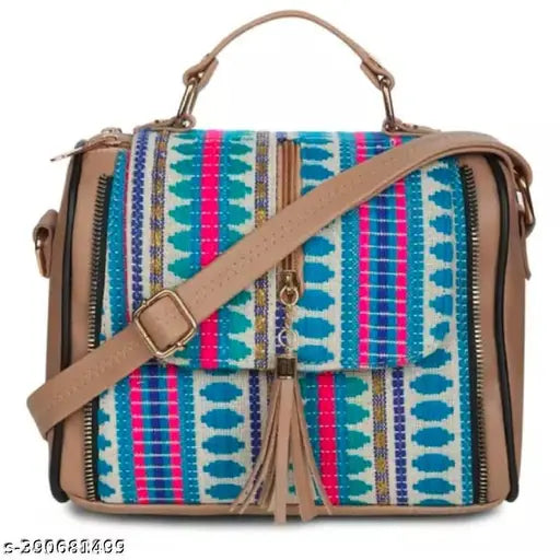 Colorful woven shoulder bag, large handbag with strap, fashionable party outfit accessory