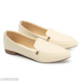 Women's PU embellished flet bellies with slip-on fastening, synthetic sole, available in sizes IND-3 to IND-8. Indian design on display