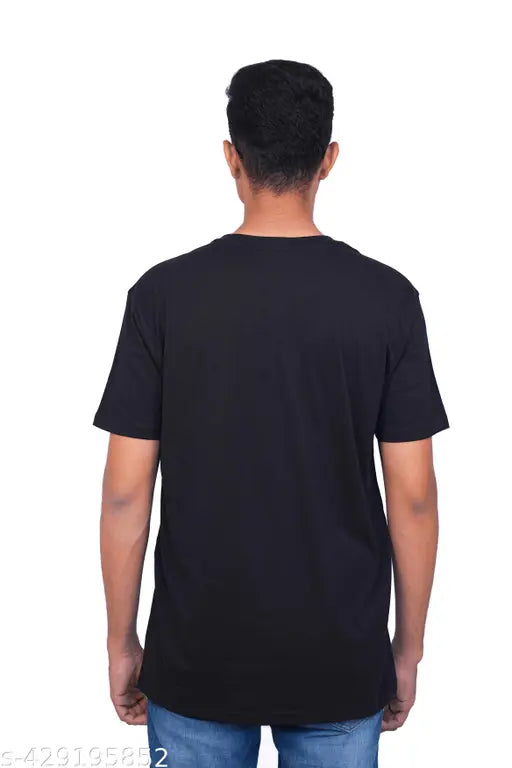 BlackOlive Antargo 100% cotton round neck half sleeve T-shirts, 160 GSM, pack of 2 for men (black and olive)