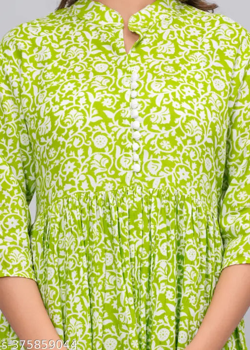 Ryon anarkali kurta in chinkenkari, sleeveless with embellishments on a mannequin